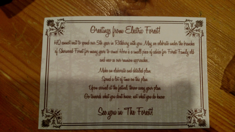 Illustration for article titled Electric Forest Wristband Came Today.